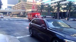 Lafd rescue 3 responding code 3 to a medical emergency