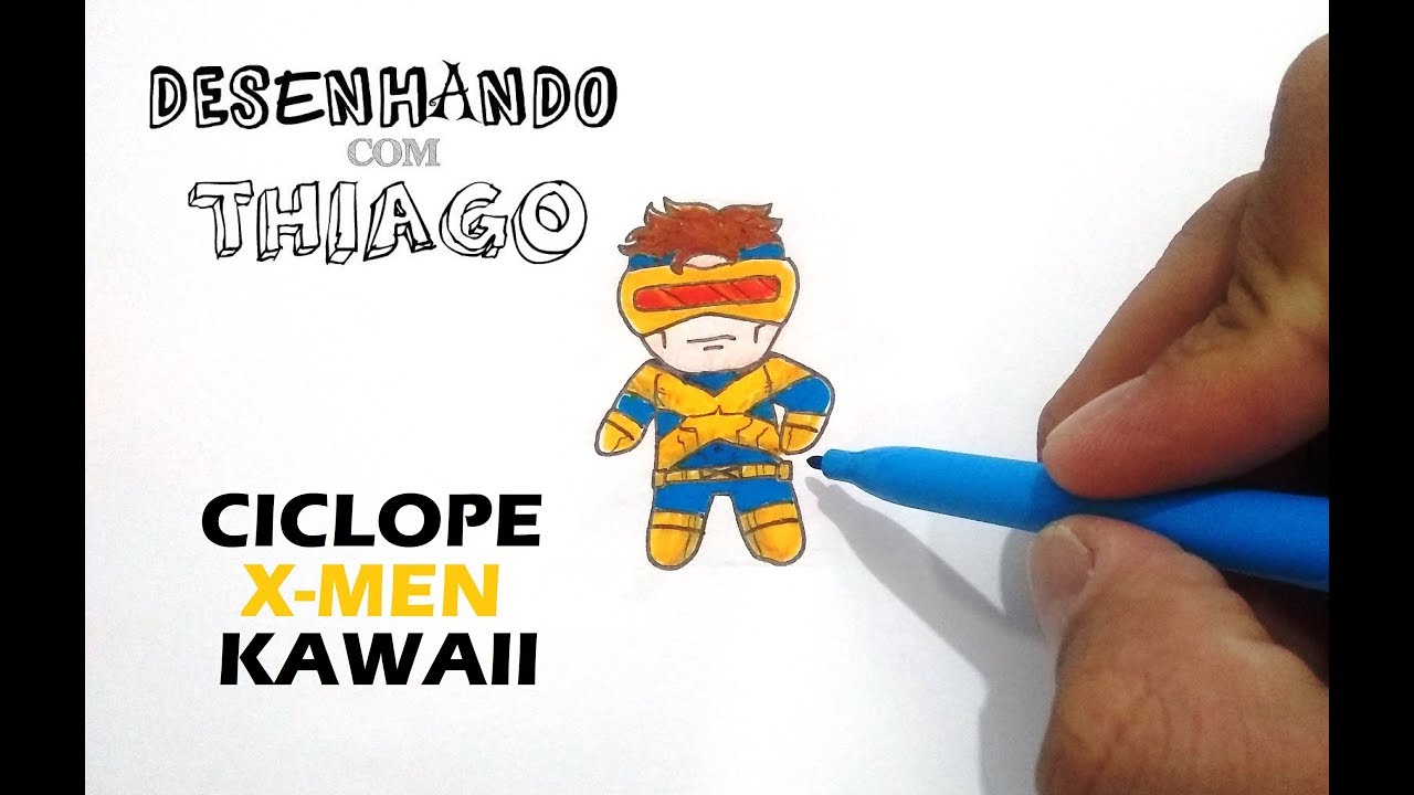 Cyclops X-Men - Kawaii (Drawing with Thiago) - YouTube