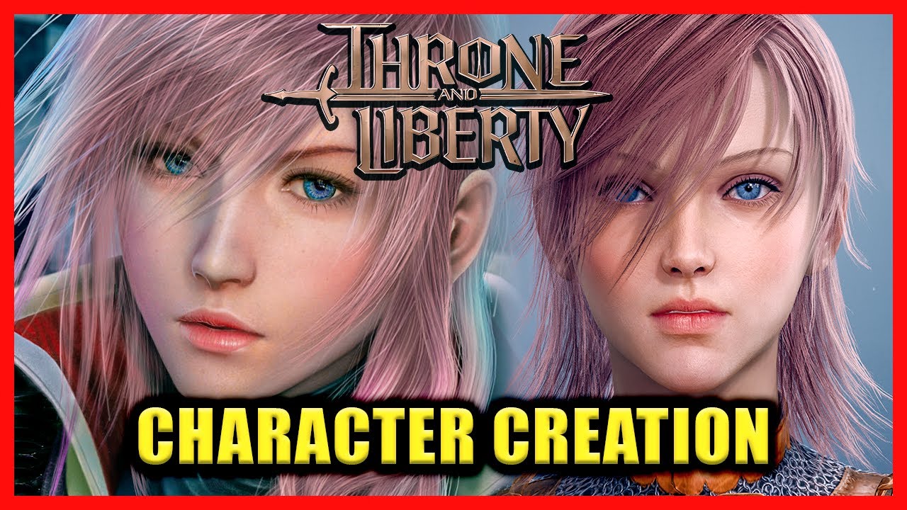 Get LIGHTNING from Final Fantasy XIII in THRONE AND LIBERTY - Character Creation
