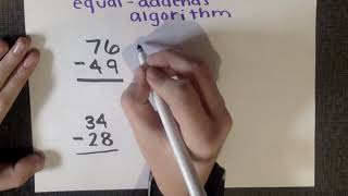Equal Addends Algorithm for Subtraction