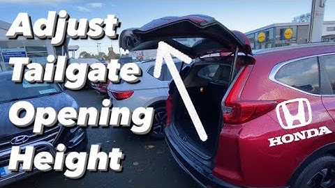 How to adjust height setting on Honda CRV power tailgate #howto #hondacrv #powertailgate