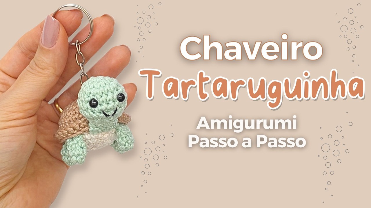 Брелок-черепаха амигуруми 🐢 | Легкий пошаговый урок вязания крючком