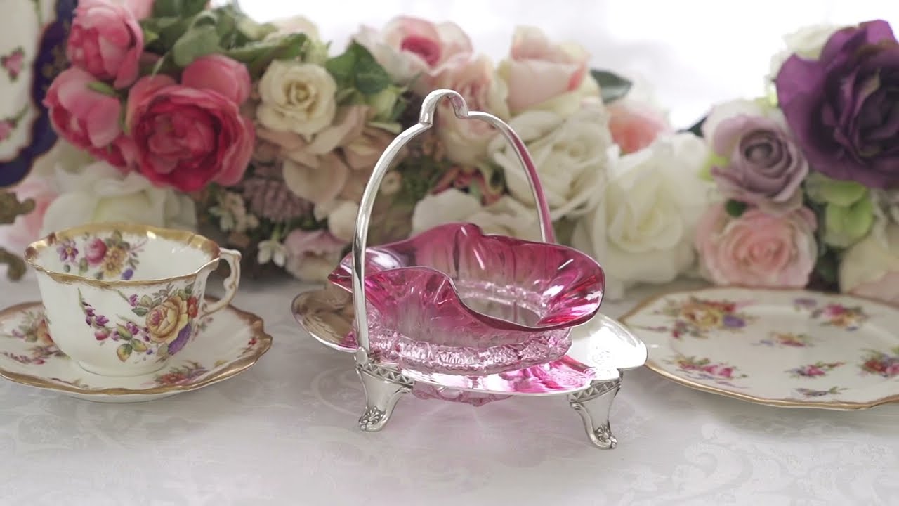 英国イギリスアンティーク 1900年代 ビクトリアン クランベリー