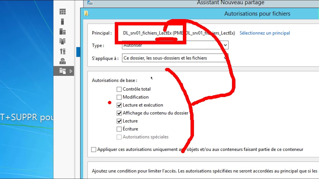 2012r2 Partage De Fichier En Lecture Seule Et Installation Du