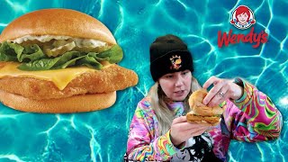 Wendys Fish Sandwich and Jacobsen & Kims Hot Sauce