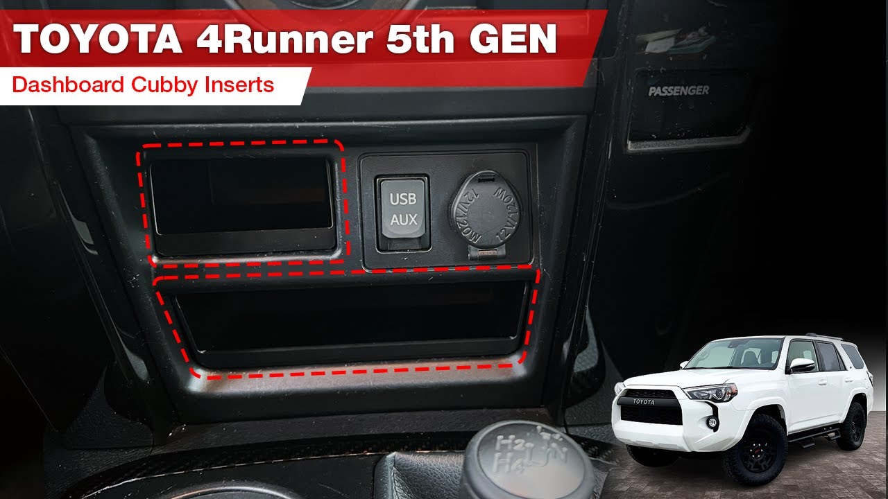 4Runner Mod: 5 Gen Cubby Inserts - YouTube