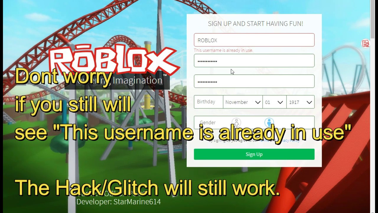 Roblox How To Have Any Username Hack Glitch Works Youtube - how to exploit a long roblox naem