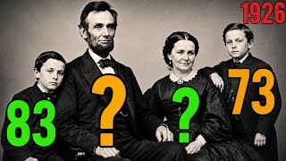 Sports Performance 😱 Abraham Lincoln Family Age Timeline (1809–1926) | How Old Would They Be Today?