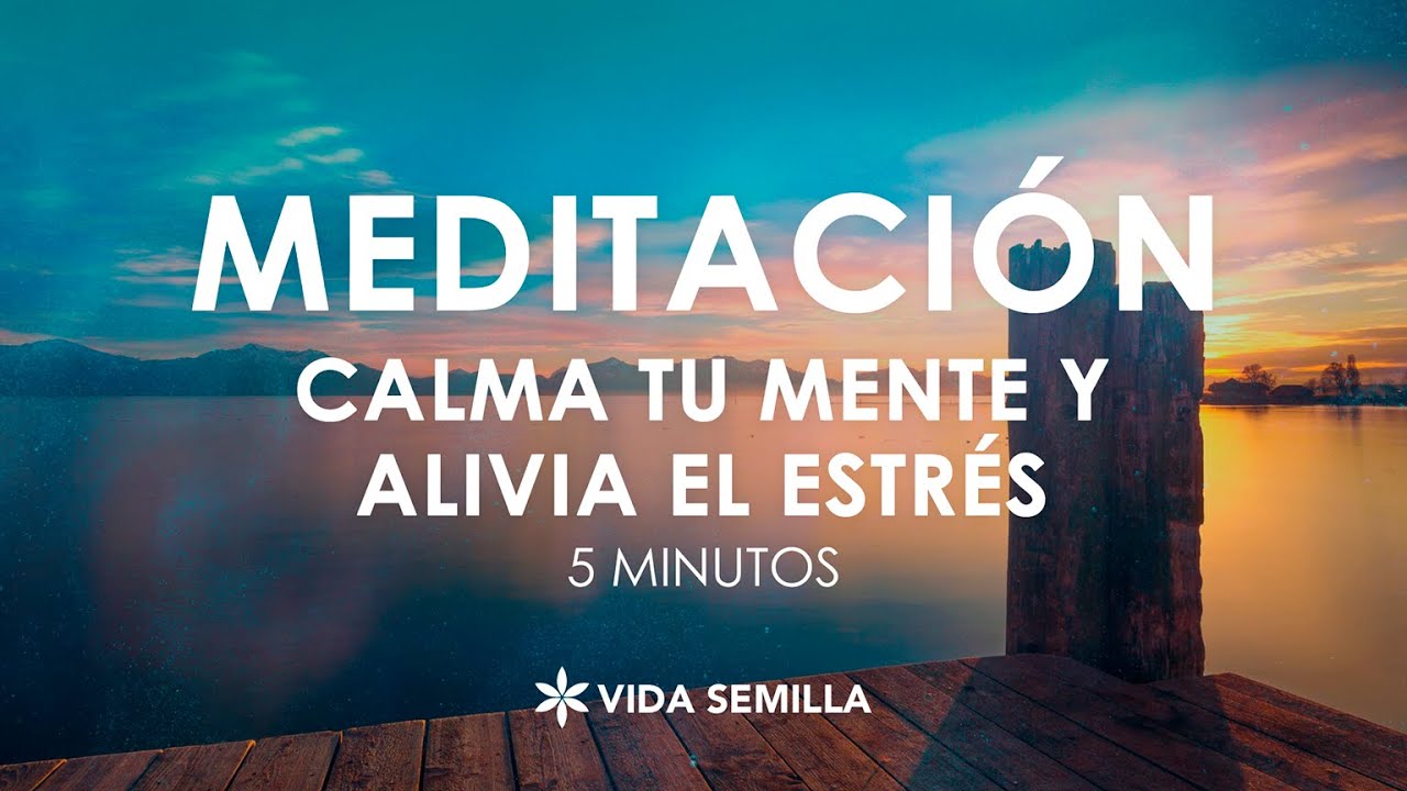 Meditación guiada - CALMA TU MENTE Y ALIVIA EL ESTRÉS - en 5 minutos ...