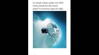 İsviçre Alpleri’nin En Yüksek Zirvesi Olan 4634 Metre’ye Ulaşan Bir Dağcı