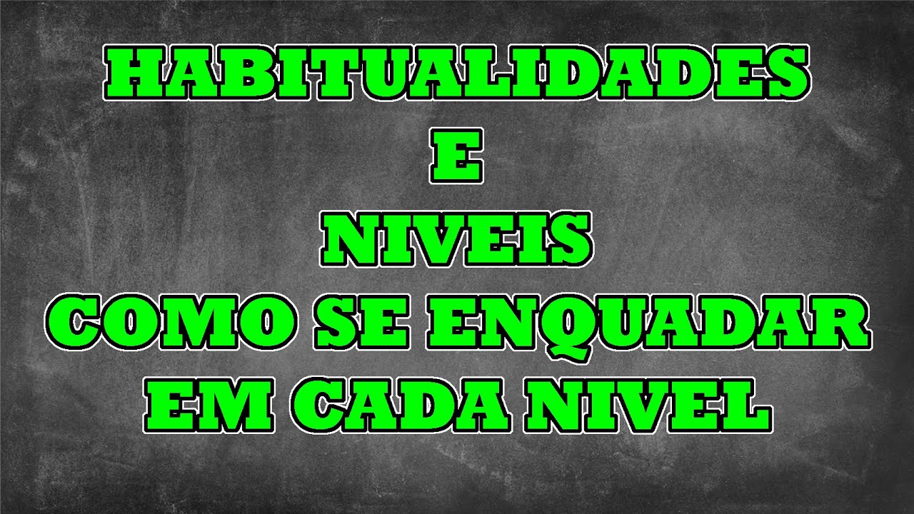 HABITUALIDADE E NIVEIS PARA CAC 2023 - DECRETO 11615 - YouTube