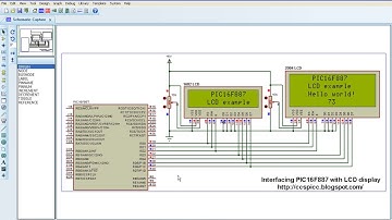 Interfacing PIC16F887 microcontroller with 1602 and 2004 LCDs - CCS PIC C