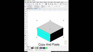 How To Creat Tutoral 3D Creative Block Design In CorelDraw #coreldraw