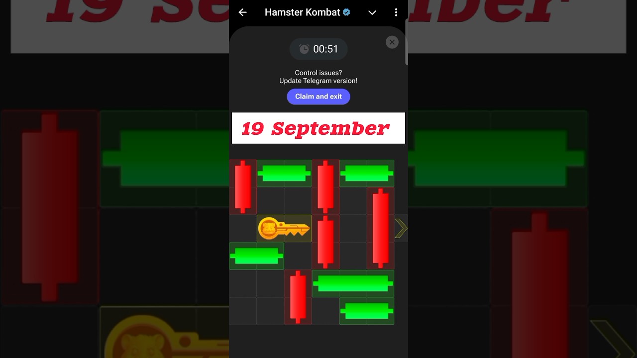 19 September mini game solution, 🔑🐹