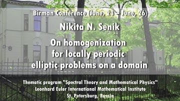Nikita N. Senik | On homogenization for locally periodic elliptic problems on a domain