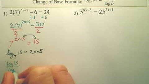 8.5a p1 Exponential and Logarithmic Equations  Algebra 2