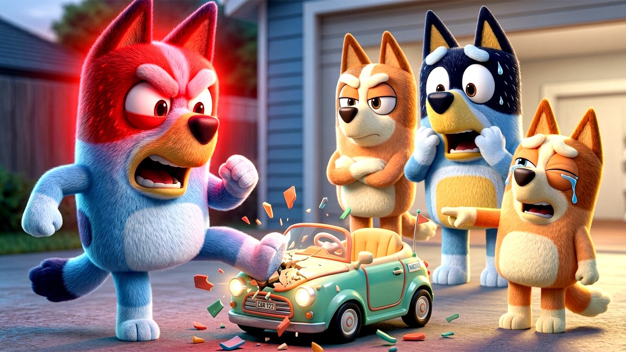 🚗💥 Bluey Destroys Bingo's Prize Car! | Bluey x Bingo Stories