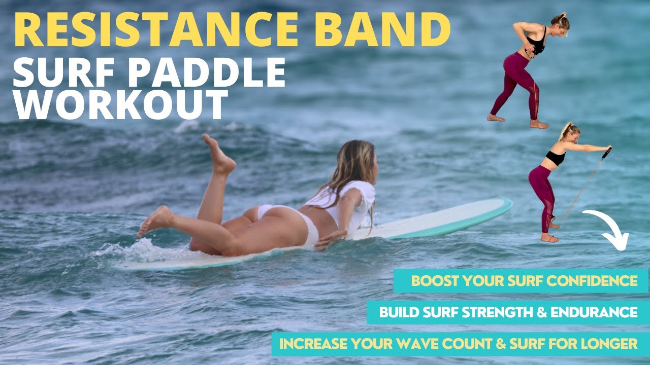 THE BEST 15 MINUTE RESISTANCE BAND WORKOUT FOR SURFERS. Paddle fitness exercises|Tehillah McGuinness
