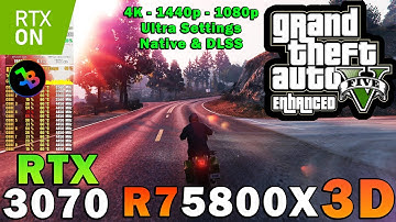 GTA 5 Enhanced Ray Tracing | RTX 3070 | R7 5800X3D | 4K - 1440p - 1080p | Maximum Settings