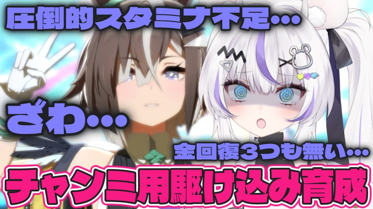 【ウマ娘】駆け込みチャンミ用育成.ᐟ.ᐟ【新人Vtuber/羽白ちらり】