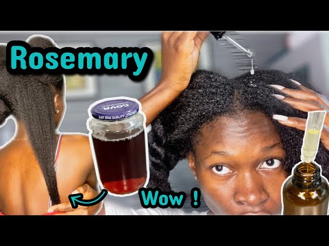 EXTREME HAIR GROWTH WITH ROSEMARY | How to use rosemary for double hair growth 2 ways!