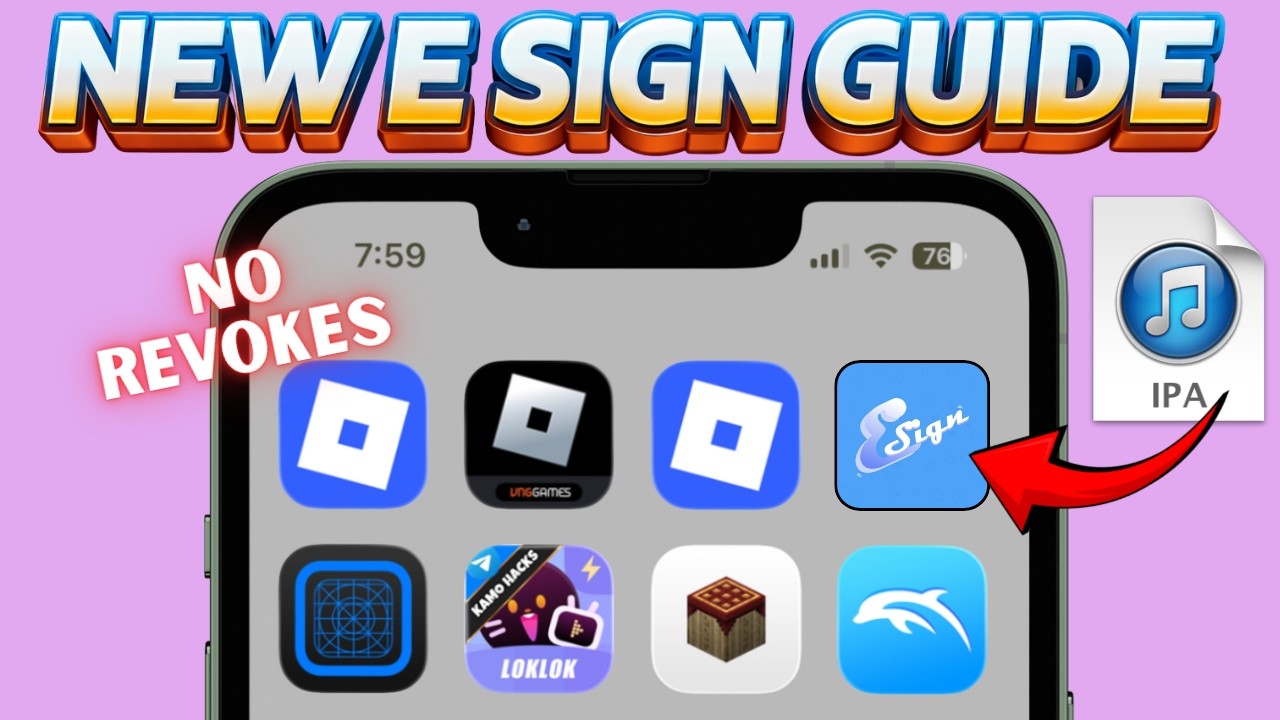 ESign NEW Tutorial | How to Sideload Unlimited IPA Files on iPhone & iPad - No Revokes, New Cert