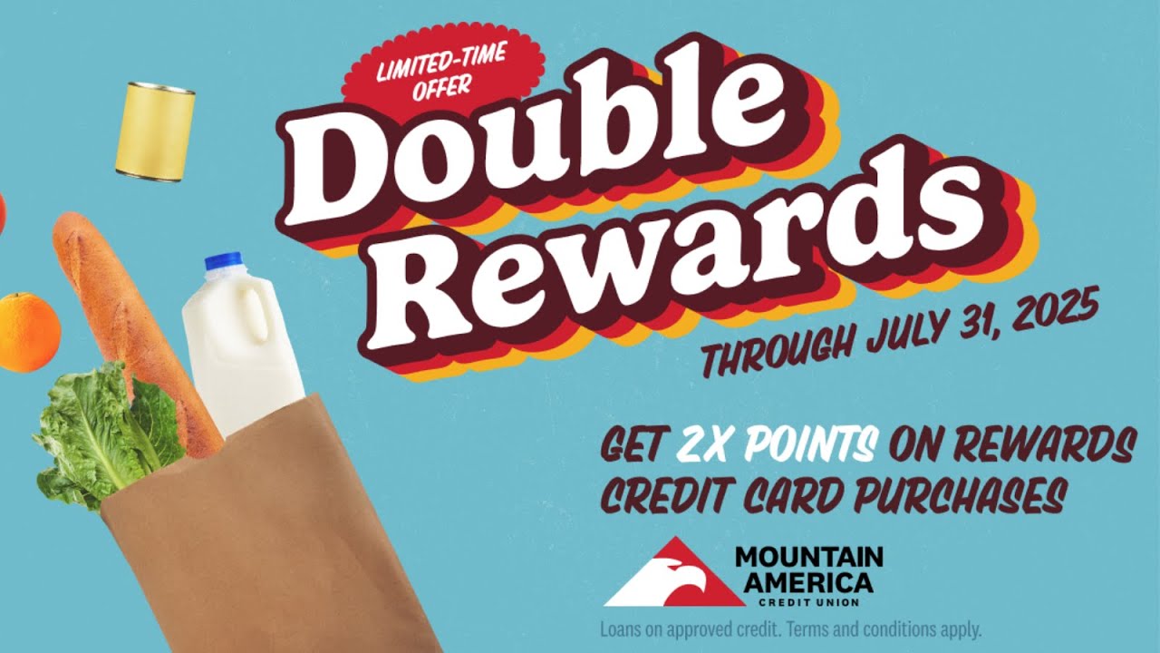 Get Double the Rewards Points with a Mountain America Rewards Credit Card