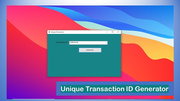How to Generate a Unique Transaction ID in C#