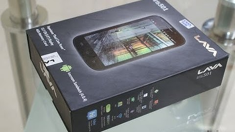 Lava Iris 501 unboxing and review