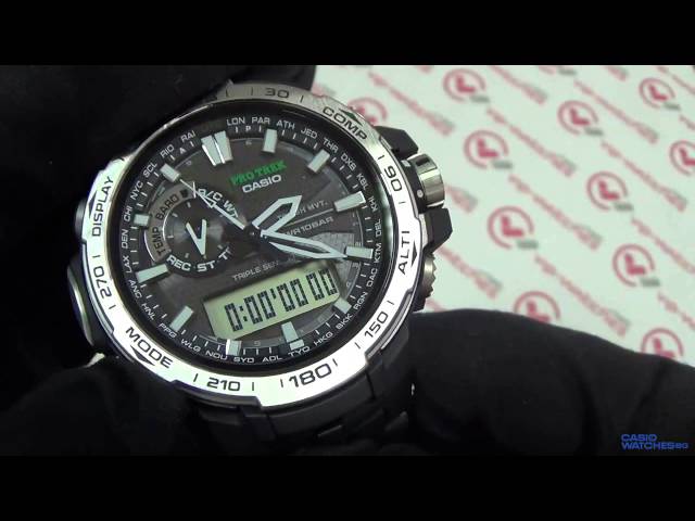 Casio - Pro Trek PRW-6000-1ER - YouTube