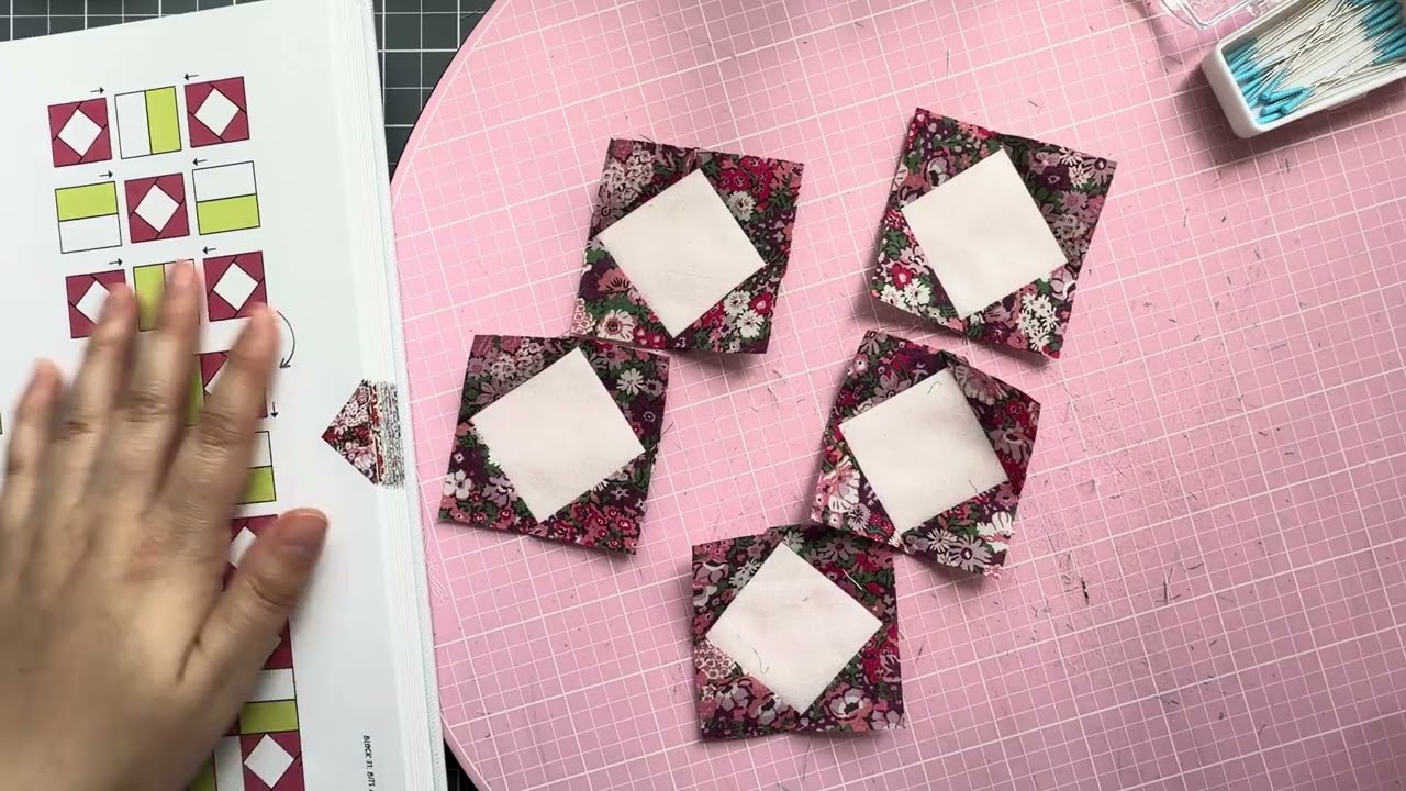 Схема пошива блока 37 лоскутного одеяла «Страна чудес Алисы»