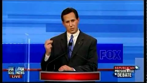 Rick Santorum Debate Video