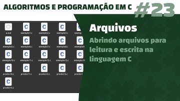 Trabalhando com arquivos na linguagem C