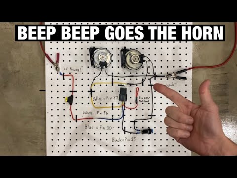 How to Wire a Horn Relay Circuit EASILY in your Car / Truck / Motorcycle / ATV / Dirt Bike