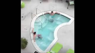 2 bros chillin in a hot tub 5 feet apart cuz they’re not gay vine