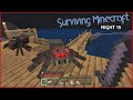 Theres a spider on our roof surviving minecraft night 15