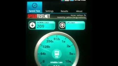 Samsung Captivate Edge Speed Test