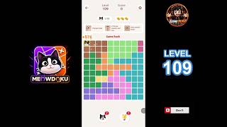 Meowdoku Level 109 walkthrough full solution