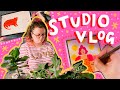Studio Vlog 003 - Talking About Failure, Lots of Etsy Orders, Patreon Rewards + Gouache Paintings!