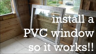 How to install a Drutex PVC window