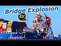 New angles 4k closeups key bridge blast dali ship