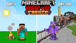 Survive 100 Days in Create Mod  Minecraft Hardcore (हिंदी) screenshot 5