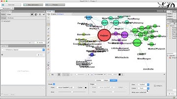 How to Look at Node Labels in Gephi