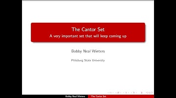 Analysis Lecture 14: The Cantor Set