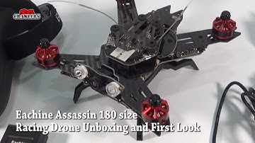 Eachine Assassin 180 FPV w/Eachine VR-007 HD Goggles I6 Transmitter OSD GPS NAZE32 RTF unboxing!