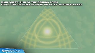 Zelda Tears of the Kingdom - Riju of Gerudo Town Mural Riddle Guide (Throne, Pillars, Light Puzzle)