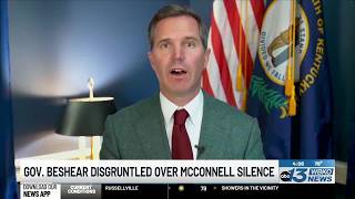 Gov. Beshear disgruntled over Sen Mitch McConnell silence