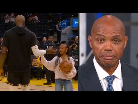 LeBron warms up with his daughter and Chuck says she'd be Lakers 6th or 7th best player 😂