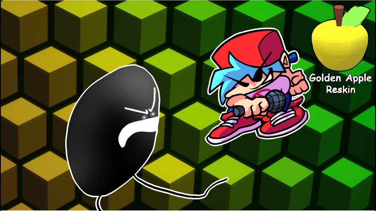 || FNF || Golden apple Reskin v1.2. || Disruption || - YouTube