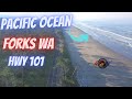 Pacific Ocean  Coast- US HWY 101 Forks Washington